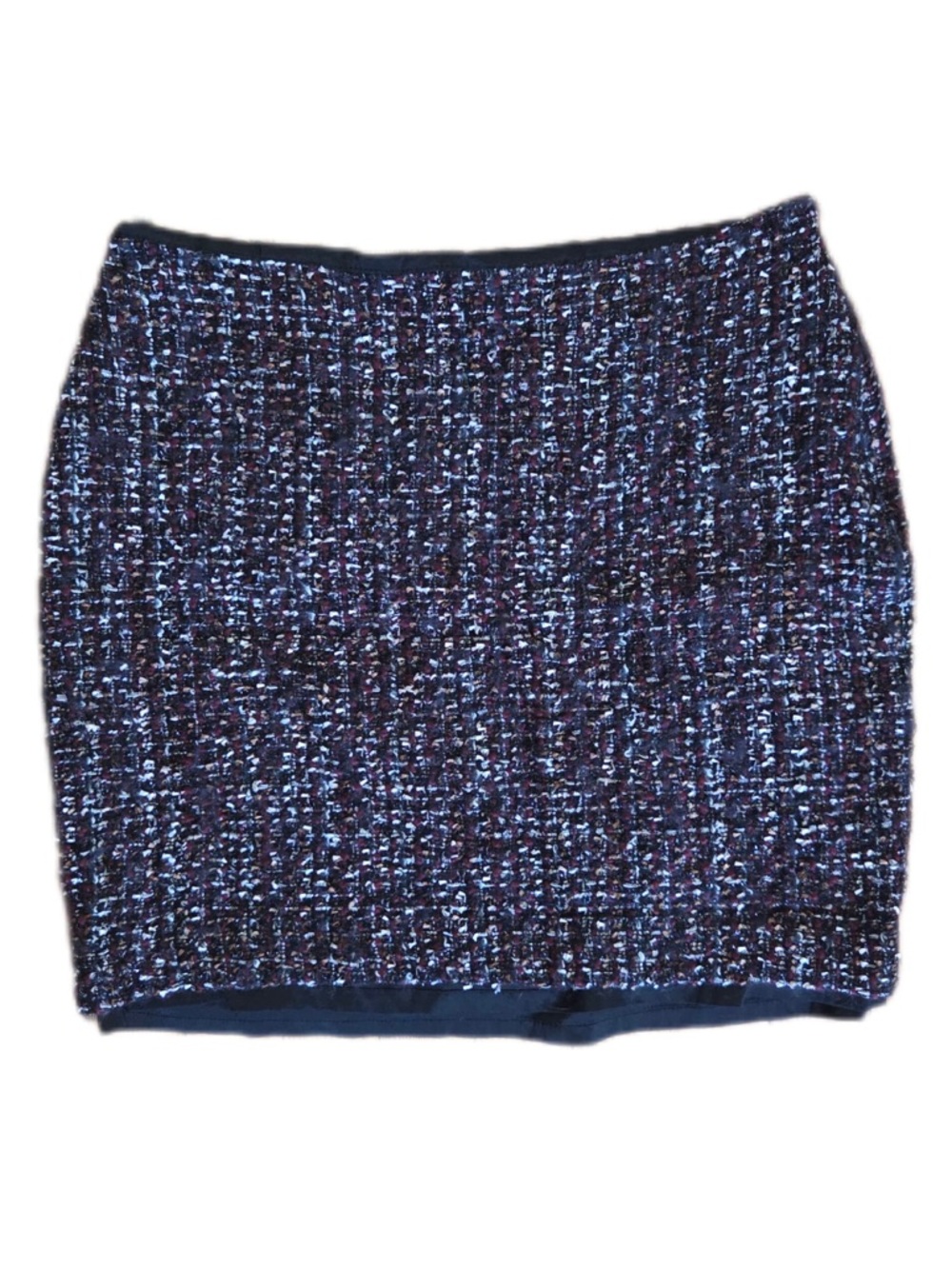 Calvin Klein Classic Wine, White and Black Tweed Mini Skirt - Picture 2 of 8